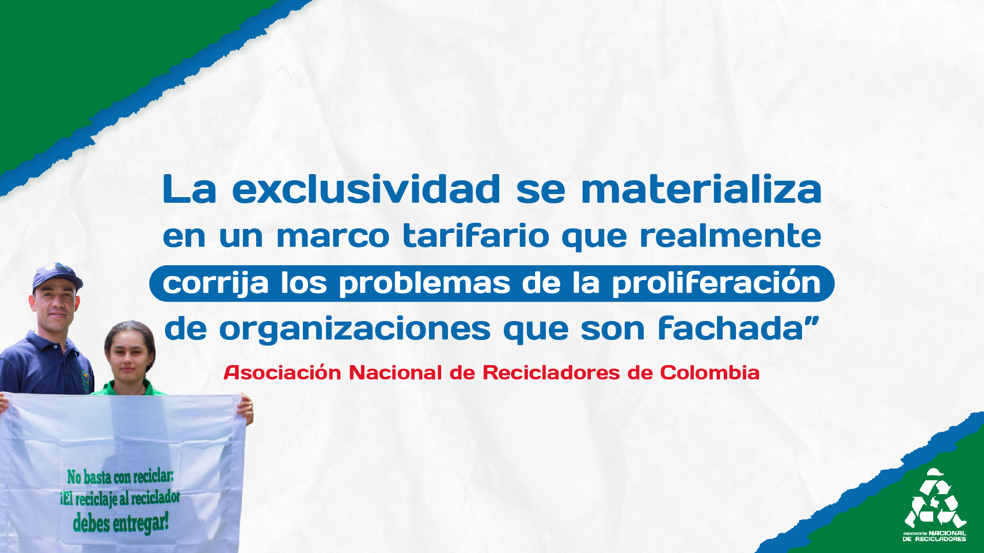 Lee más sobre el artículo ASOCIACION NASOCIACION NACIONAL DE RECICLADORES -ANR- NOTA PUBLICA
